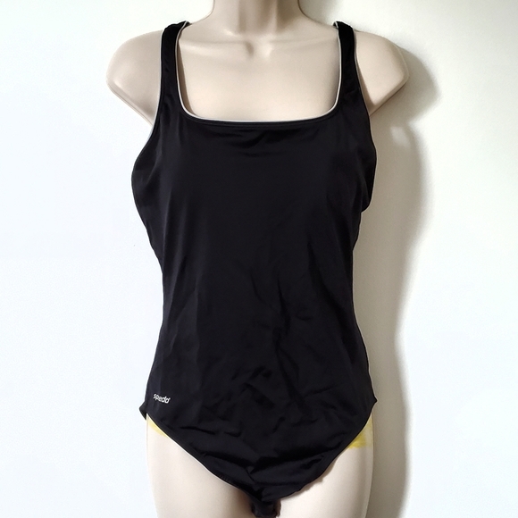 Speedo Other - Speedo One Piece Bikini Sz 14 Black White
